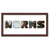 Variante Wenge von Regiorahmen &quot;Worms&quot; mit Passepartout