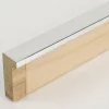 Variante Aluminium von Holz-Bilderrahmen Matrix 20x52 nach Ma&szlig;