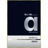 Thumbnail von Alu-Bilderrahmen Profil alpha Brushed Gold 70x100 cm