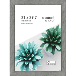 Bilderrahmen Alu-Bilderrahmen Star Grau 21x29,7 cm (A4)