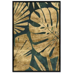 Poster mit Rahmen - Golden Leaves
