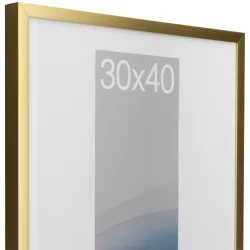 Bilderrahmen Alurahmen Bellatrix Sonderzuschnitt Gold matt