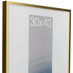 Bilderrahmen Alurahmen Vega Sonderzuschnitt Gold matt