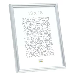 Bilderrahmen Kunststoff-Bilderrahmen Zulte Silber matt