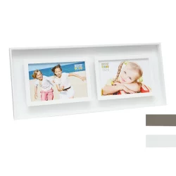 Bilderrahmen Fotorahmen für 2 Bilder mit Tiefeneffekt (ohne Glas)