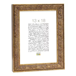 Bilderrahmen Vintage-Bilderrahmen mit Barockmuster gold