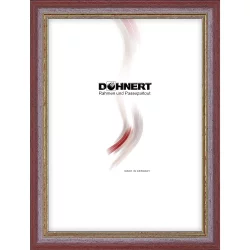 Bilderrahmen Holzrahmen Canons Park Rotbraun mit Gold