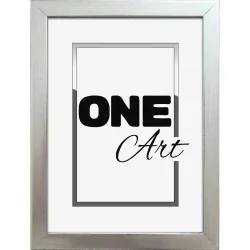 Bilderrahmen Kunststoff-Bilderrahmen California silber