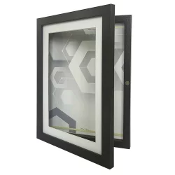 Bilderrahmen Holz-Bilderrahmen Zoja für Bilder in DIN A4 zum Öffnen schwarz