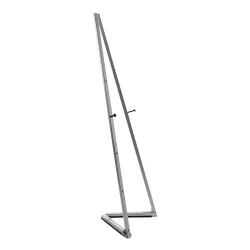 Mobile Staffelei aus Aluminium silber