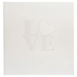 Fotoalbum Pure Love mit 60 weißen Seiten zum Einkleben, 30x31 cm