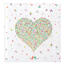 Fotoalbum In Love mit 60 weißen Seiten zum Einkleben, 30x31 cm
