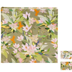 Fotoalbum Royal Lily mit 60 weißen Seiten zum Einkleben, 25x25 cm
