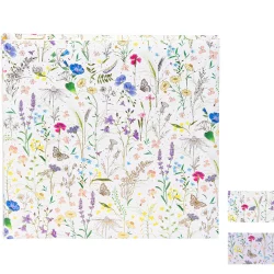 Fotoalbum Summer Meadow mit 60 weißen Seiten zum Einkleben, 25x25 cm