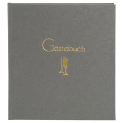 Gästebuch Cheers mit 176 weißen Seiten, 23x25 cm