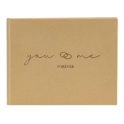 Gästebuch "You & Me forever" mit 100 weißen Seiten, 20x25 cm