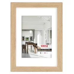 Bilderrahmen Holz-Bilderrahmen (MDF) Osara mit Passepartout Eiche