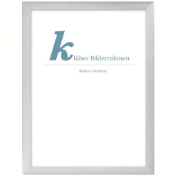 Tera Alu-Bilderrahmen Silber gl&auml;nzend, seitlich geb&uuml;rstet