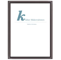 Bilderrahmen Alu-Bilderrahmen Pedro Kontrastgrau gl&auml;nzend, R&uuml;cken geb&uuml;rstet