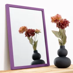 Bilderrahmen Wandspiegel Prisma Lila