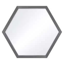 Bilderrahmen Hexagon-Spiegelrahmen Honeycomb Grau