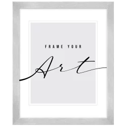 Bilderrahmen Kunststoff-Bilderrahmen Lilia Silber gebürstet