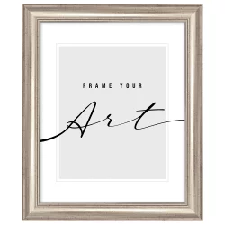 Bilderrahmen Kunststoff-Bilderrahmen Silvia Antiksilber