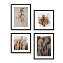 Bilderrahmen Poster-Set Pampas Gras (inkl. Poster & Bilderrahmen)