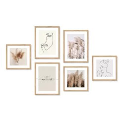 Bilderrahmen Poster-Set Live the Moment (inkl. Poster & Bilderrahmen)