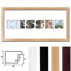 Regiorahmen &quot;Hessen&quot; mit Passepartout