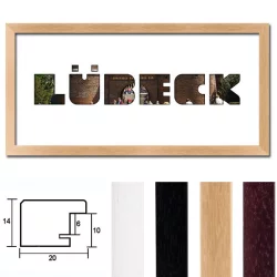 Regiorahmen &quot;Lübeck&quot; mit Passepartout
