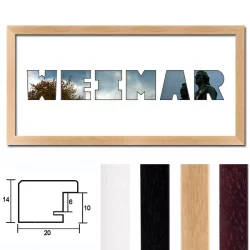 Regiorahmen &quot;Weimar&quot; mit Passepartout