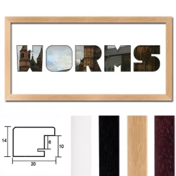 Regiorahmen &quot;Worms&quot; mit Passepartout