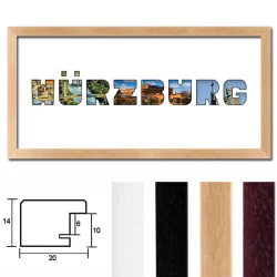Regiorahmen &quot;Würzburg&quot; mit Passepartout