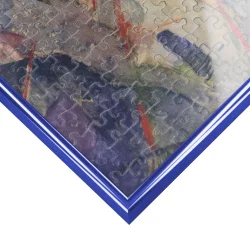 Bilderrahmen Alu-Puzzlerahmen für 5000 Teile blau RAL 5010