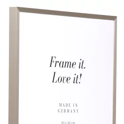 Bilderrahmen Alurahmen Econ eckig grau geb&uuml;rstet