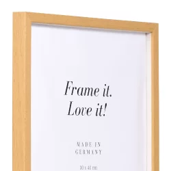 Bilderrahmen Holzrahmen Burgund mit Abstandsleiste Eiche