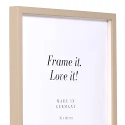 Bilderrahmen Holzrahmen Burgund mit Abstandsleiste hellbraun