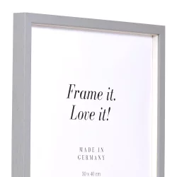 Bilderrahmen Holzrahmen Burgund mit Abstandsleiste hellgrau