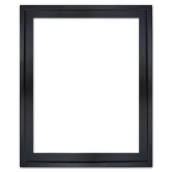 Bilderrahmen Schattenfugenrahmen Eclipse, Schwarz Schwarz