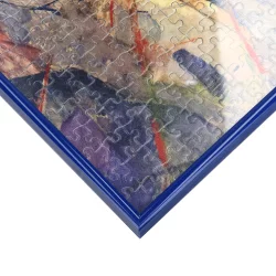 Bilderrahmen Kunststoff-Puzzlerahmen f&uuml;r 100 bis 500 Teile blau