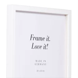 Holzrahmen Figari mit Abstandsleiste als Ma&szlig;anfertigung wei&szlig;