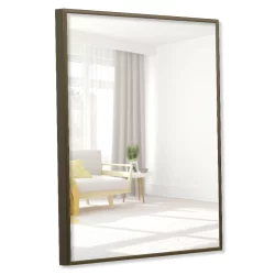 Bilderrahmen Badezimmer-Spiegel Quadro aus Aluminium bronze matt