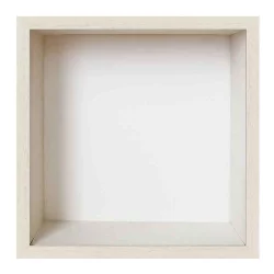 Spardosenrahmen Wei&szlig; mit wei&szlig;er Box