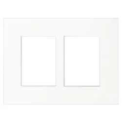 2,5 mm Passepartout in Museumsqualit&auml;t, 30x40 cm (2x 13x18 cm)
