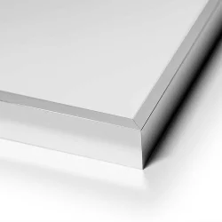 Bilderrahmen Wandspiegel Alurahmen Alpha - 50x150 cm Silber glänzend