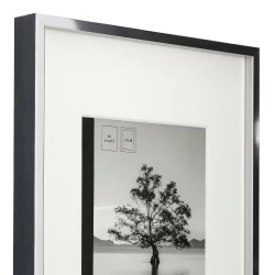Alurahmen Eterna inkl. Passepartout Silber gl&auml;nzend