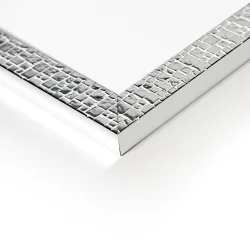 Bilderrahmen Wandspiegel Florentina - 50x150 cm Silber