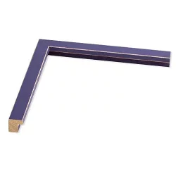 Bilderrahmen Holzrahmen Galatea Pittura dunkellila, Kante aufgeschliffen