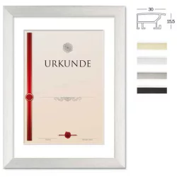 Breiter Urkundenrahmen mit Passepartout